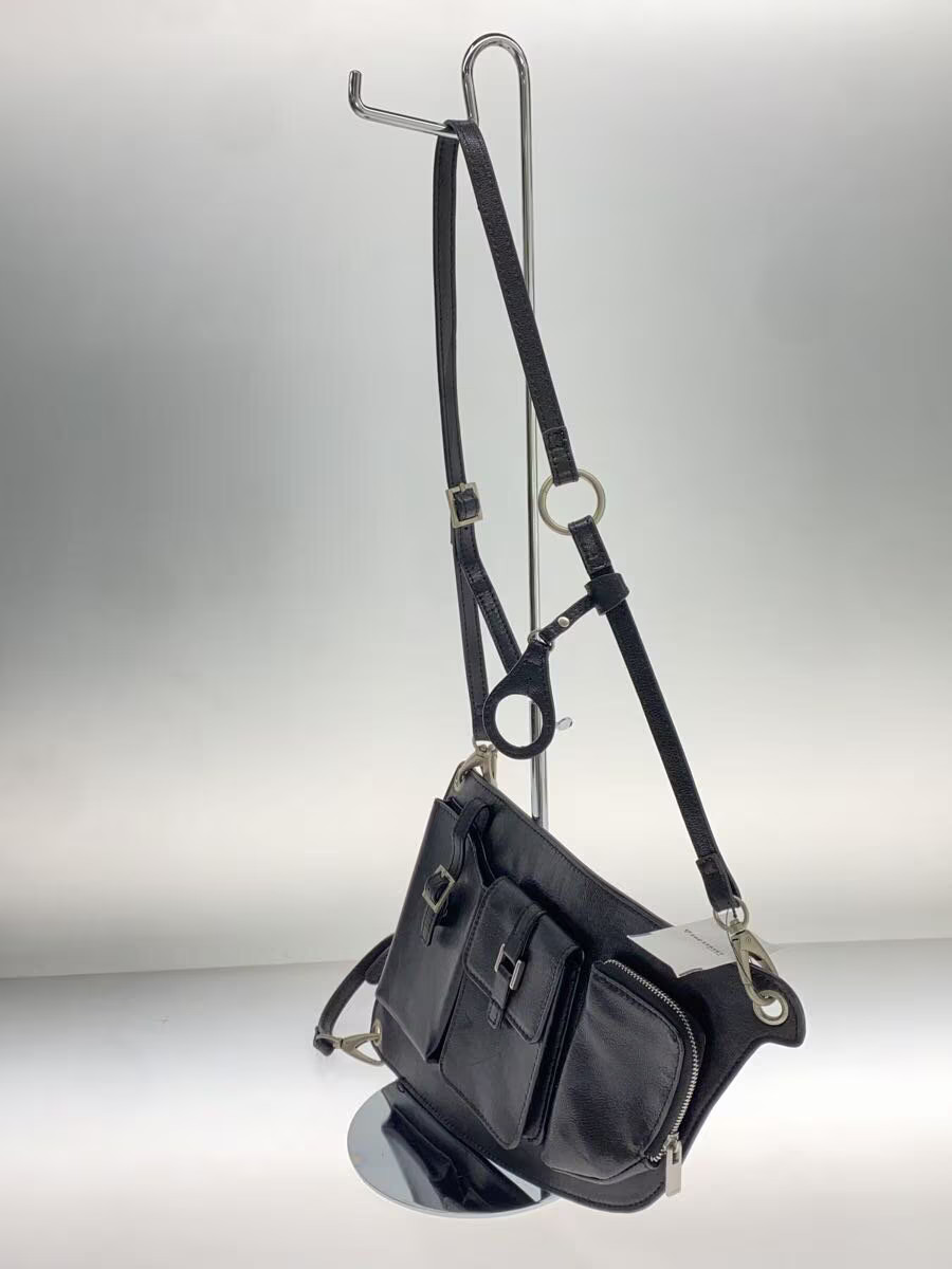 AMERI Shoulder Bag Leather Black Plain - image 2