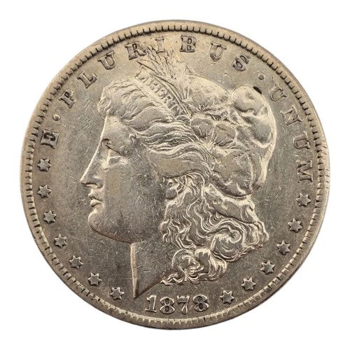1878 S Morgan Silver Dollar Us Coin Vf+ Details San Francisco Mint First Year