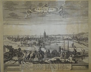 Francfurth Frankfurt am Main Dehne Kupferstich Gesamtansicht Hessen 1720