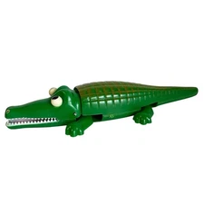 Vintage Cragstan Wind-Up Toy Alan Alligator Hong Kong Vanda Original Box