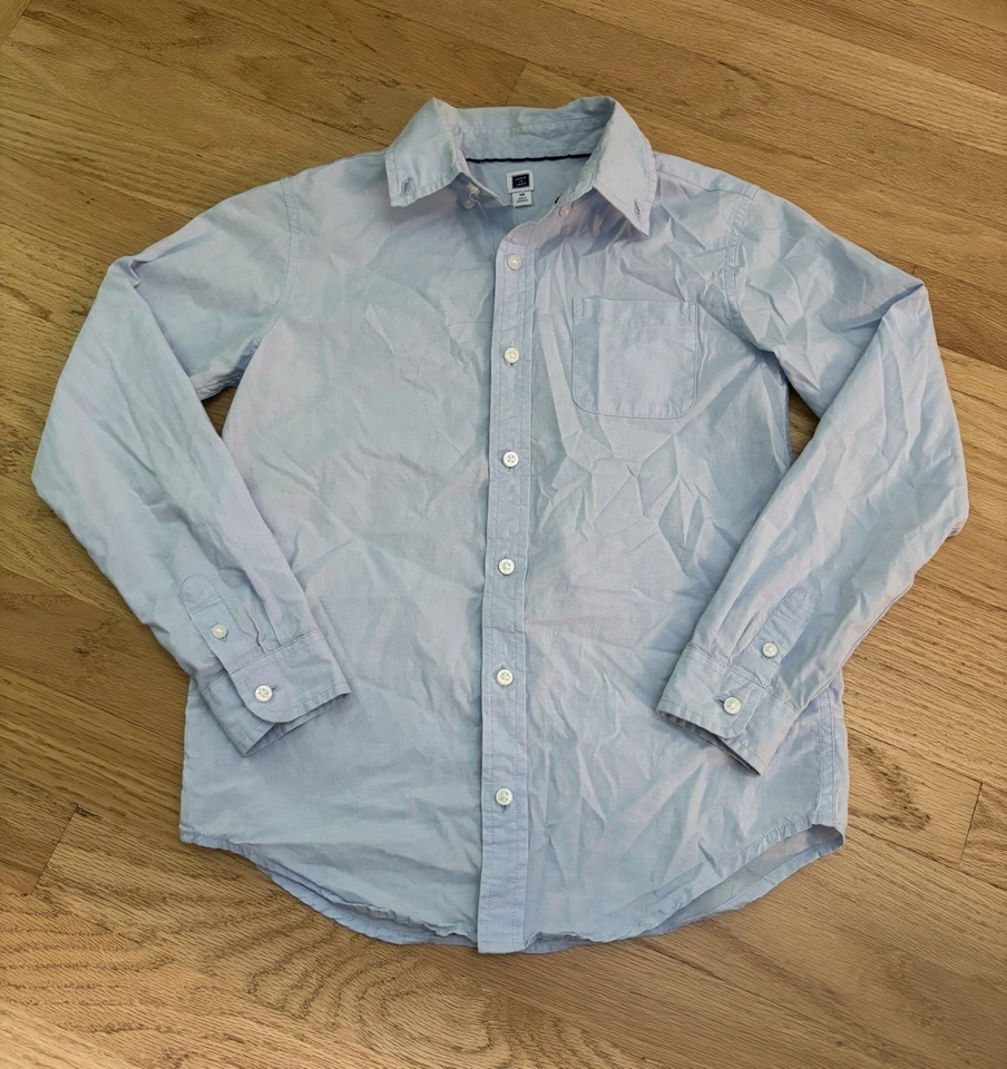 Janie and Jack Boys Cable Knit Red Holiday Sweater Vest & Dress Shirt Size 10 - Image 3 of 4