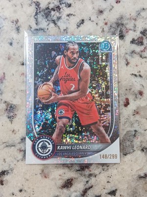 2025-26 Bowman Chrome Kawhi Leonard Speckle /299 Los Angeles Clippers BCV-118