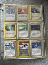 Pokemon Trainer Card Lot (60)-Vintage WotC-2x Professor Oak, Dual Ball Rev Holo