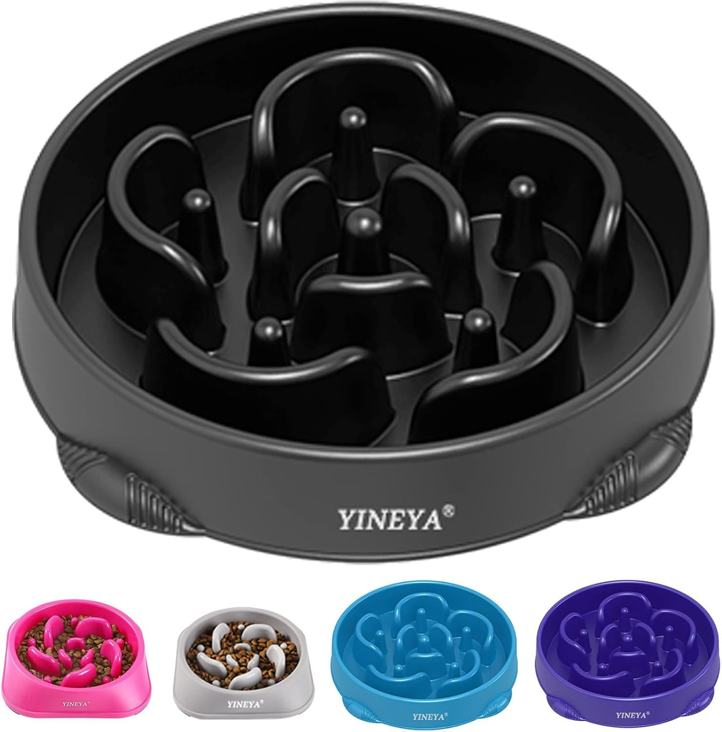 4 Cups Slow Feeder Dog Bowls Large Breed,Anti-Choking Pet Supplies,Maze Dog Food
