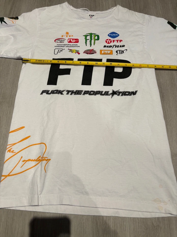 FTP Pit Crew Tee Race Car white Size medium  - Image 2 of 4