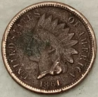 1861 Indian Head Cent - Penny - 1C - Grade VG/F - #14663