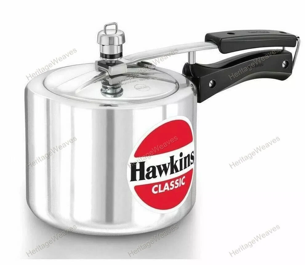 Hawkins New Classic Pressure Cooker 3 Liters Aluminum Silver Color Best Gift