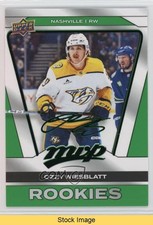 2025-26 Upper Deck MVP SP Rookies Green Script Ozzy Wiesblatt #221 READ u2v