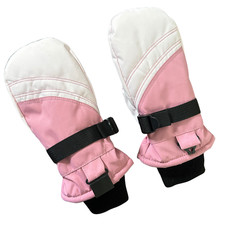 All In Motion Kids Waterproof Snow Mittens 8-12 Pink Ski Winter Gloves