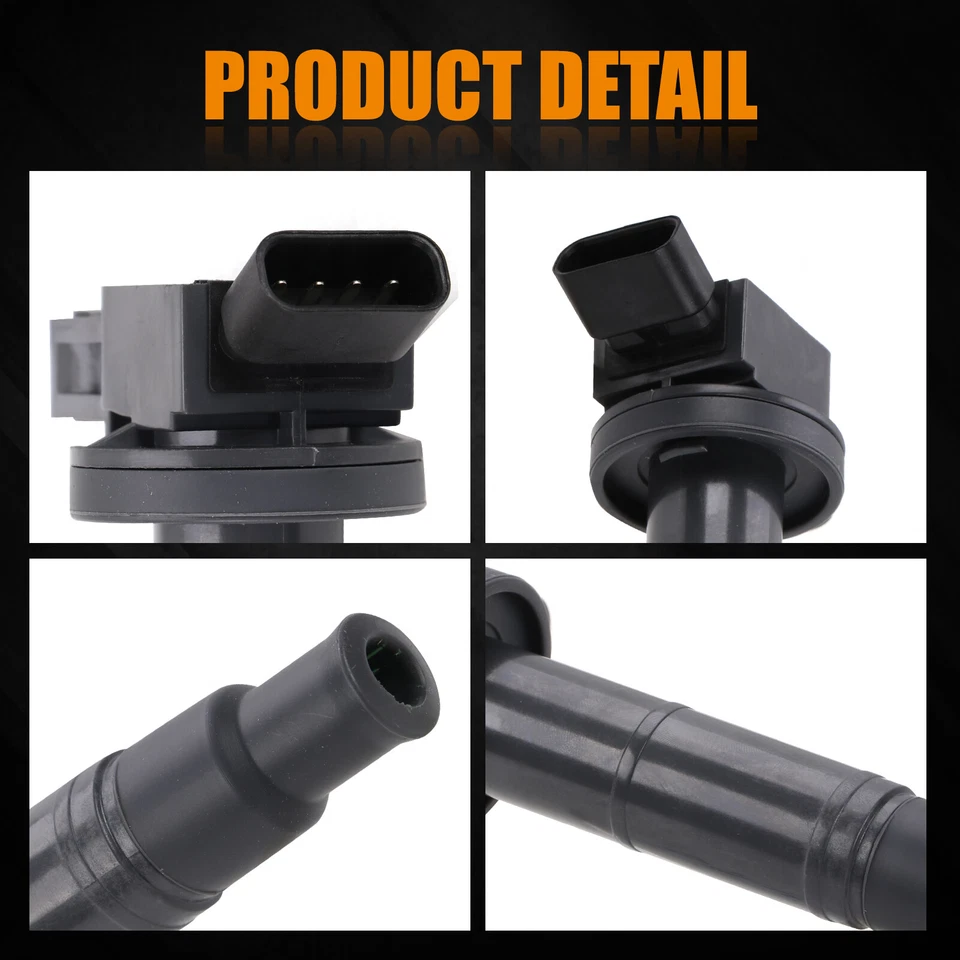 Paquete de 4 bobinas de encendido de repuesto para Toyota Solara 2002-2006 2,4 L L4 90919-02244 Foto 2 de 4