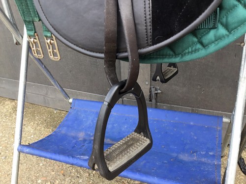 Shetland Pony Saddle Set,bridle,bit,stirrups,girth,leathers, Green (Ref SS3) - Bild 3 von 14