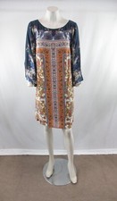 NWT Maeve by Anthropologie Women's 3/4 Sleeve Damask Print Shift Dress 6 #OS234
