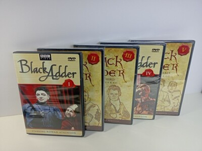 Black Adder DVD Set Rowan Atkinson BBC Comedy Season 1 Used Season 2-5 New