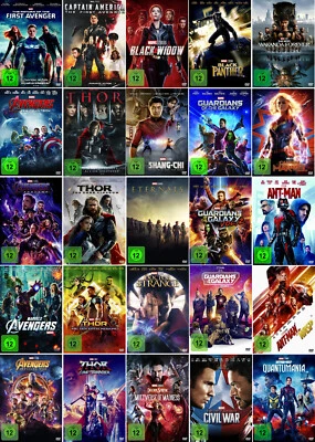 Marvel Studios 25er Mega Bundle - Thor 1-4 Guardians of the Galaxy 1-3 | 25-DVD