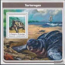 Sao Tome e Principe bloc-feuillet 1259 neuf avec gomme originale 2017 tortues