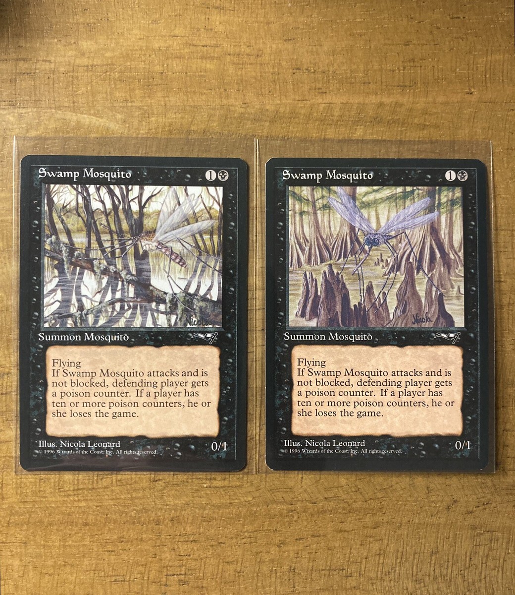 Magic The Gathering✨SWAMP MOSQUITO SET ✨Alliances MINT 1996