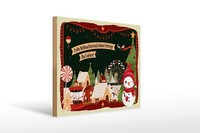 Holzschild Spruch Frohe Weihnachten Ihr Lieben Geschenk Deko 40X30 Cm