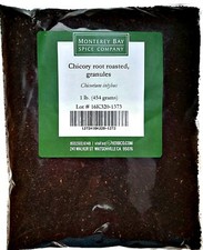 CHICORY ROOT Roasted Granules 1 LB   NATURAL Coffee and Tea Substitute   CAFF...