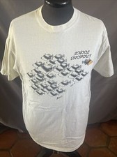 Vintage Beefy-T White Maui Hawaii Graphic T-Shirt School Dropout Made in USA