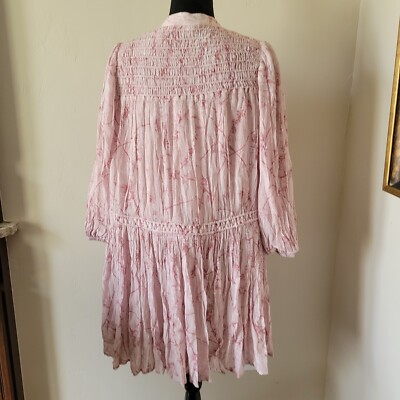 ワンピース ALYSI Women Mid Skirts 105362 P5221CIP PINK NWT All Saints Womens Isobella Freya Pink Shift Mini Dress