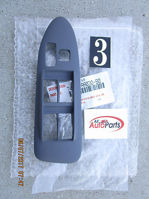 97 - 01 TOYOTA CAMRY CE LE XLE MASTER POWER WINDOW SWITCH BEZEL TRIM GRAY NEW