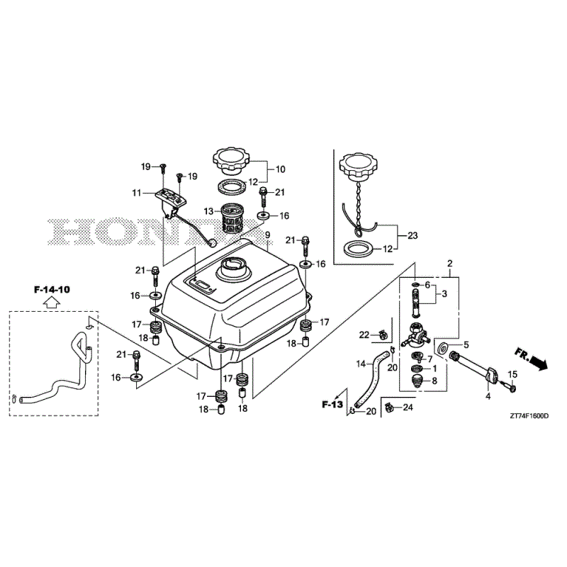 New OEM Genuine Honda Generators EU3000IS EU26i Petcock Assembly 16950ZS9003 eBay