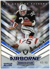 2017 Panini Rookies & Stars Airborne True Blue Marcus Allen #43/49  *RAIDERS*