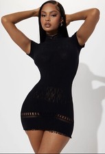 Black Mini Dress L/XL