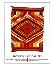 1993 AMERICAN INDIAN NAVAJO EYE DAZZLER PRINT AD, PICTORIAL TEXTILE PRINT AD