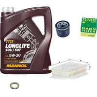 Mann Inspektionspaket 5L Mannol Longlife 504/507 5W-30 FüR Suzuki Ignis 1.2