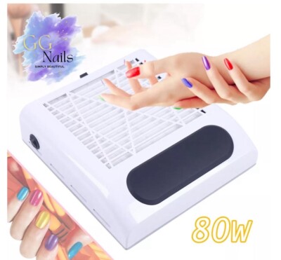 80W Nail Dust Collector   Nail Vacuum Cleaner for Nails Salon Portable