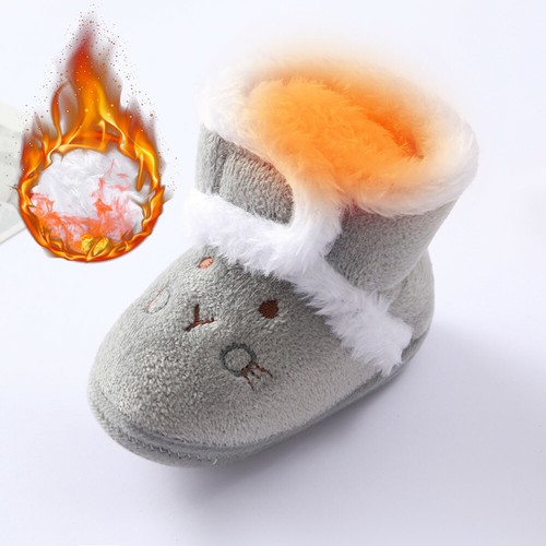 Baby Mädchen Junge Schneestiefel Winterschuhe Säugling Kleinkind Neugeborenes Krippe Schuhe - Bild 6 von 26