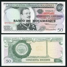 Mozambique 50 escudos 1976 (1970) Joao de Azevedo Coutinho P116 UNC