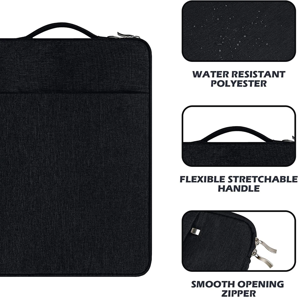 WATER RESISTANT Bag Sleeve Case Cover Pouch For ACER,HP & LENOVO 14"inch Laptops - Image 3 of 3