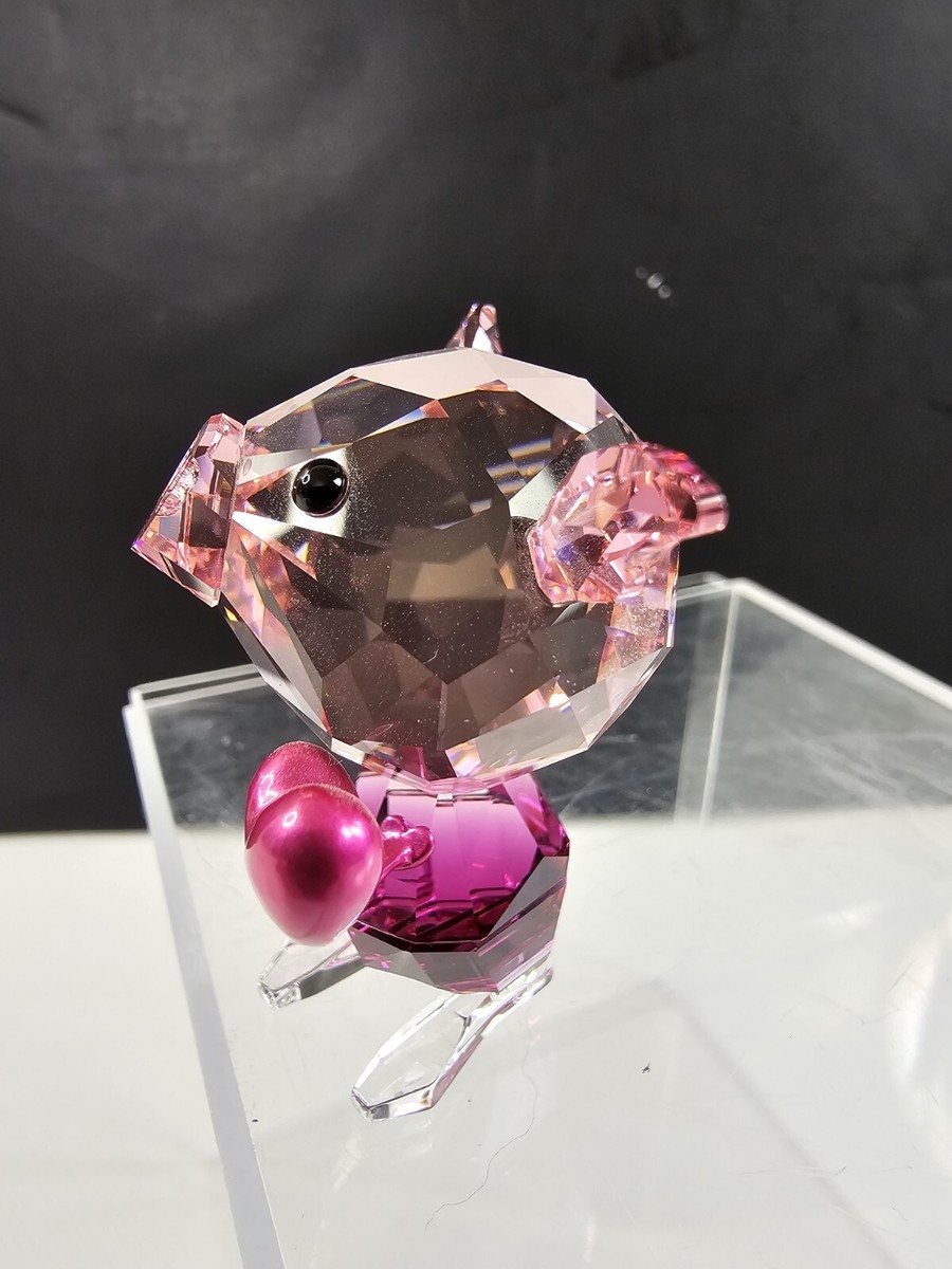 Swarovski 1143381 Emoti Love Pink Pig Crystal Figurine Lovlots