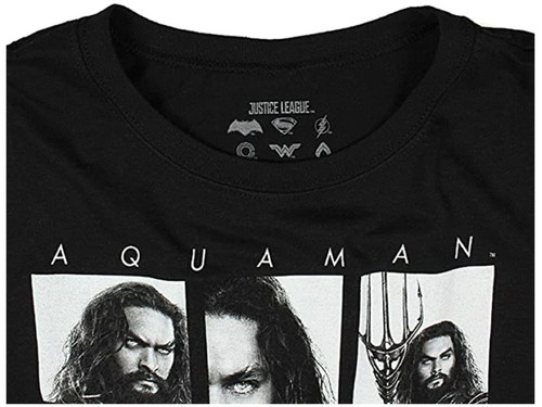 DC Comics Aquaman Justice League Junior Women's T-Shirt Tee NWT - Picture 4 of 4