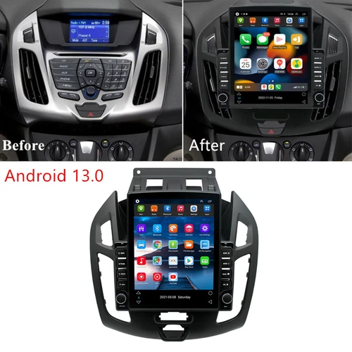 9.7" Android13 Autoradio GPS für Ford Transit Tourneo 2014-2018 WIFI BT FM 2+32G - Picture 4 of 22
