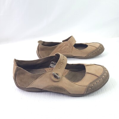 Hi Tech V Lite Lotus Loafers Size 8 Mary Jane Tan Leather Comfort Flats Shoes