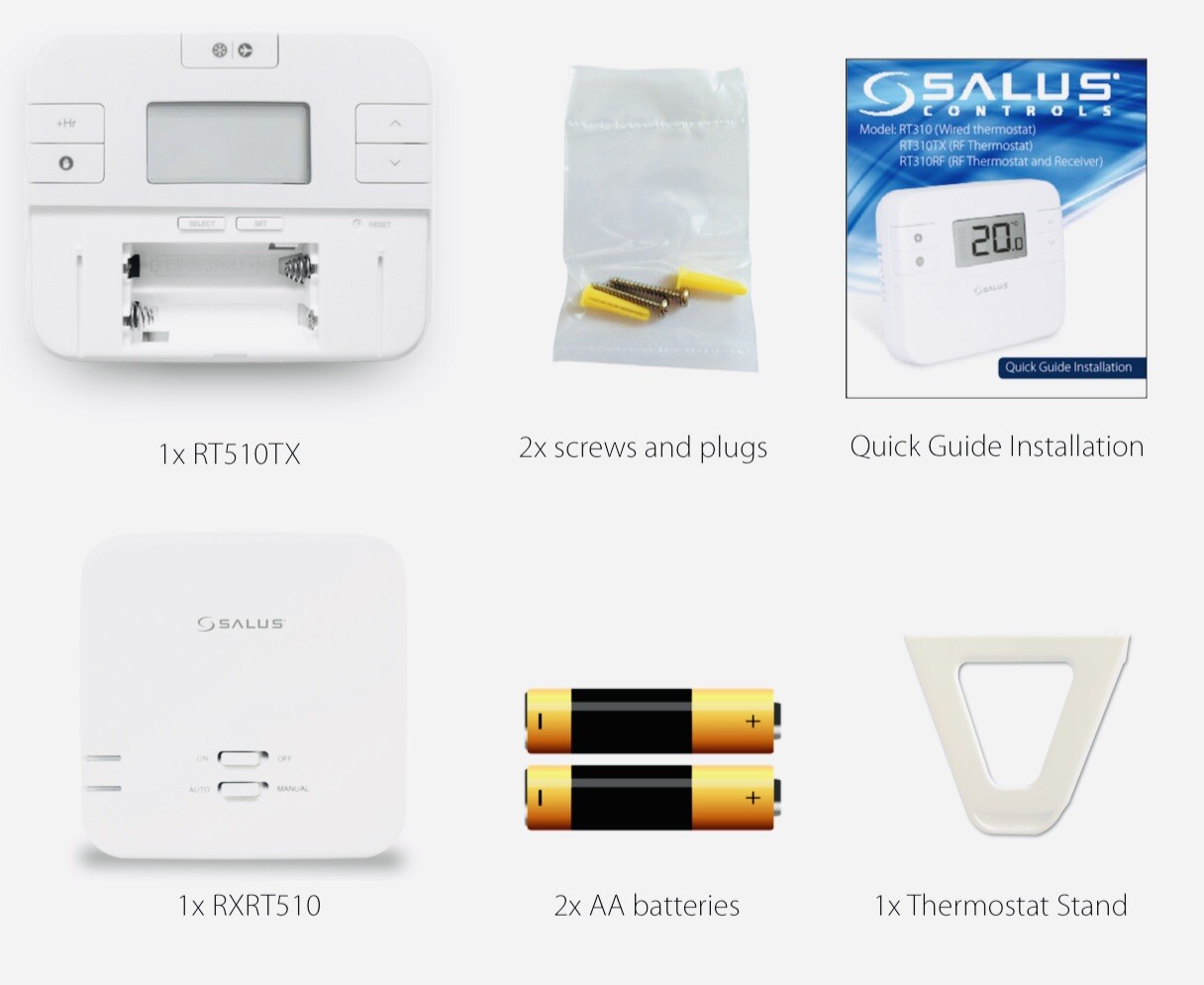 Salus Rt510rf Salus Rt500 Wireless Thermostat Central Heating