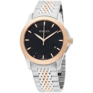 gucci timeless two tone watch