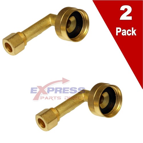 2 Pack) 34FHT Dishwasher Adapter Elbow 90 Degree W10574777, 3288910