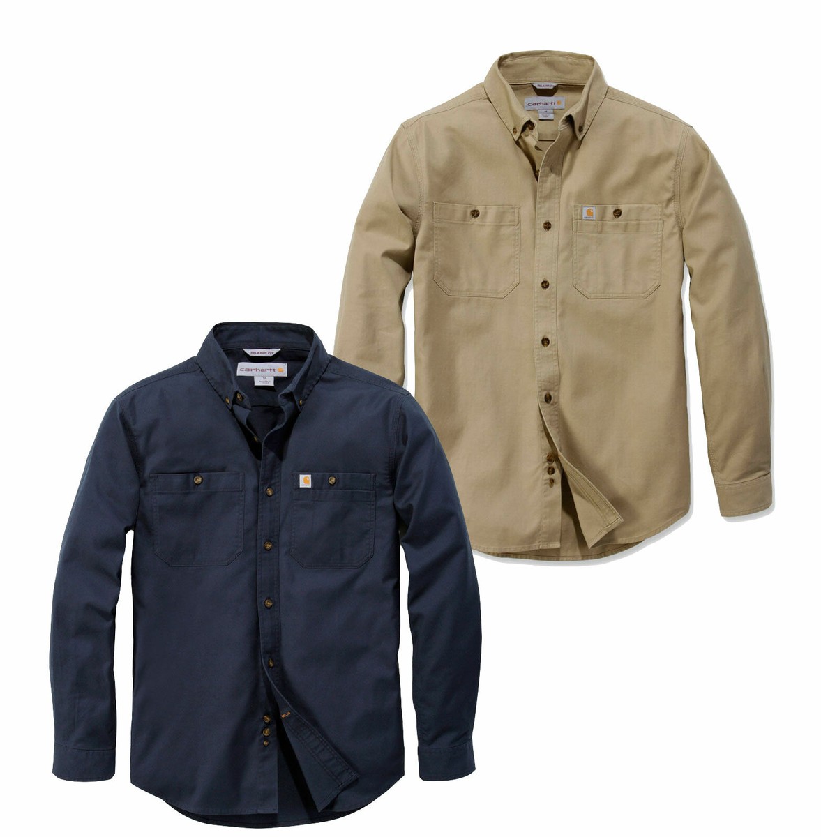 Carhartt Rugged Flex Canvas Long Sleeve Shirt Freizeithemd Arbeitshemd 103554
