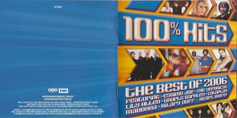 Used CD 100% Hits Best of 2006 2 DISC SET  EMI  Very Good condition - Image 2 of 4
