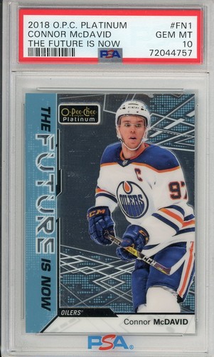 2018 OPC Platinum Connor McDavid The Future is Now PSA 10