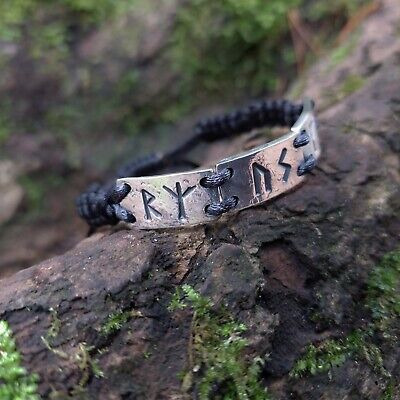 Runes & Leather Hand Stamped Custom Rune Bracelet Create Your Own Design  Adjustable Leather or Cuff Unisex copper/aluminum - Etsy