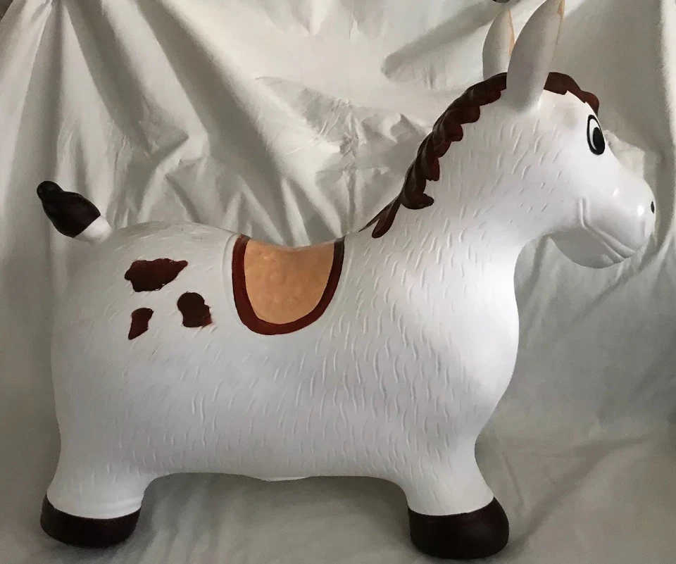 Blanco Dinkey WADDLE Paseo en Rebote Inflable REBOTE A LO LARGO Hinchable paseo Foto 4 de 4