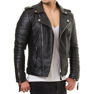 lambskin biker jacket