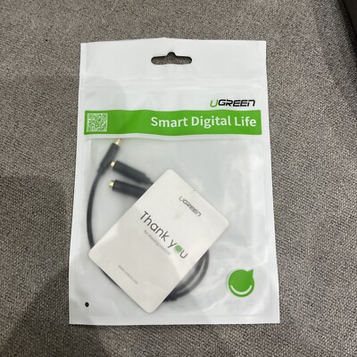 UGREEN Headphone Mic Splitter Adapter, Jack Male to