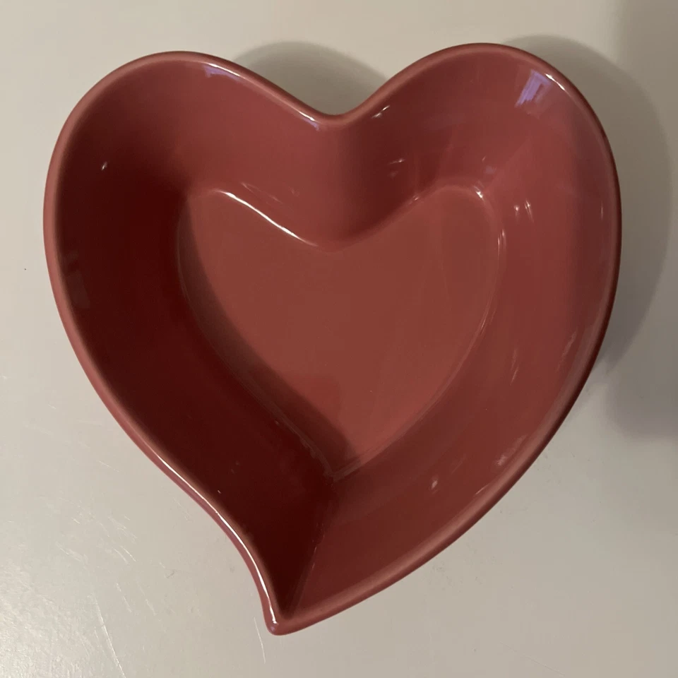 Conjunto de 4 tigelas de cereais em forma de coração rosa Chantal NOVO - Imagem 2 de 3