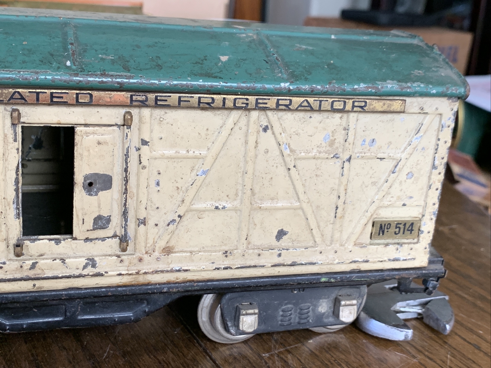 Lionel Ventilated Refrigerator Box Car No 514 Lionel Corp. NY Standard